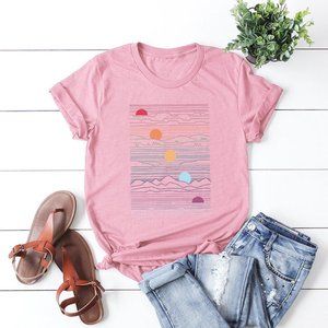 New Sun Mountain Print T Shirt (BFL)